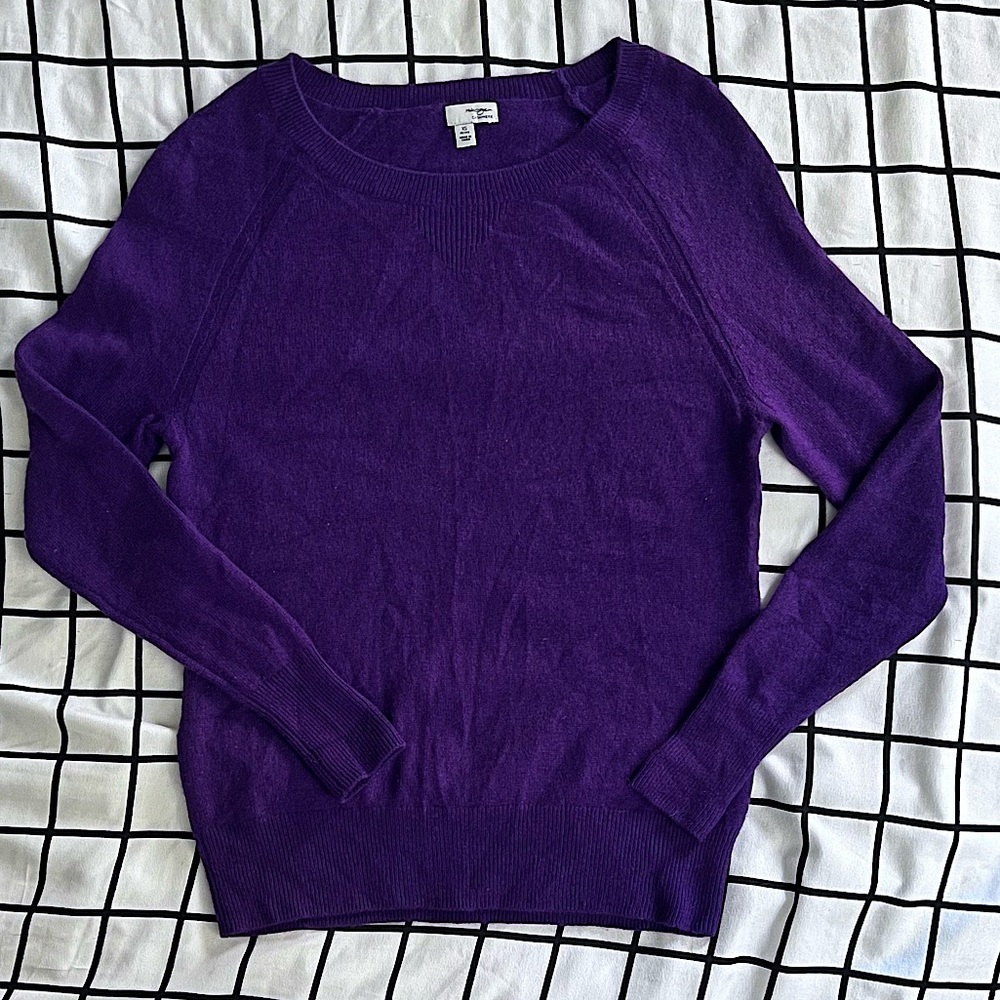 Halogen Violet/Purple Cashmere Sweater